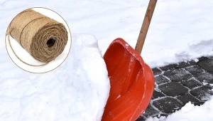 Szybko i bez wysiłku odśnieżysz całe podwórko. Wystarczy sznurek