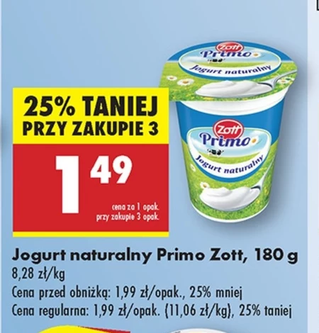 Zott Primo Jogurt naturalny 180 g