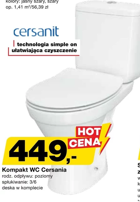 Компактний туалет Cersanit