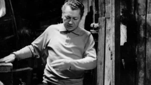 Wojciech Jerzy Has na planie filmu "Sanatorium pod Klepsydrą" (1973)