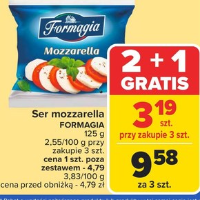 Formagia Ser Mozzarella w zalewie kulka 125 g niska cena