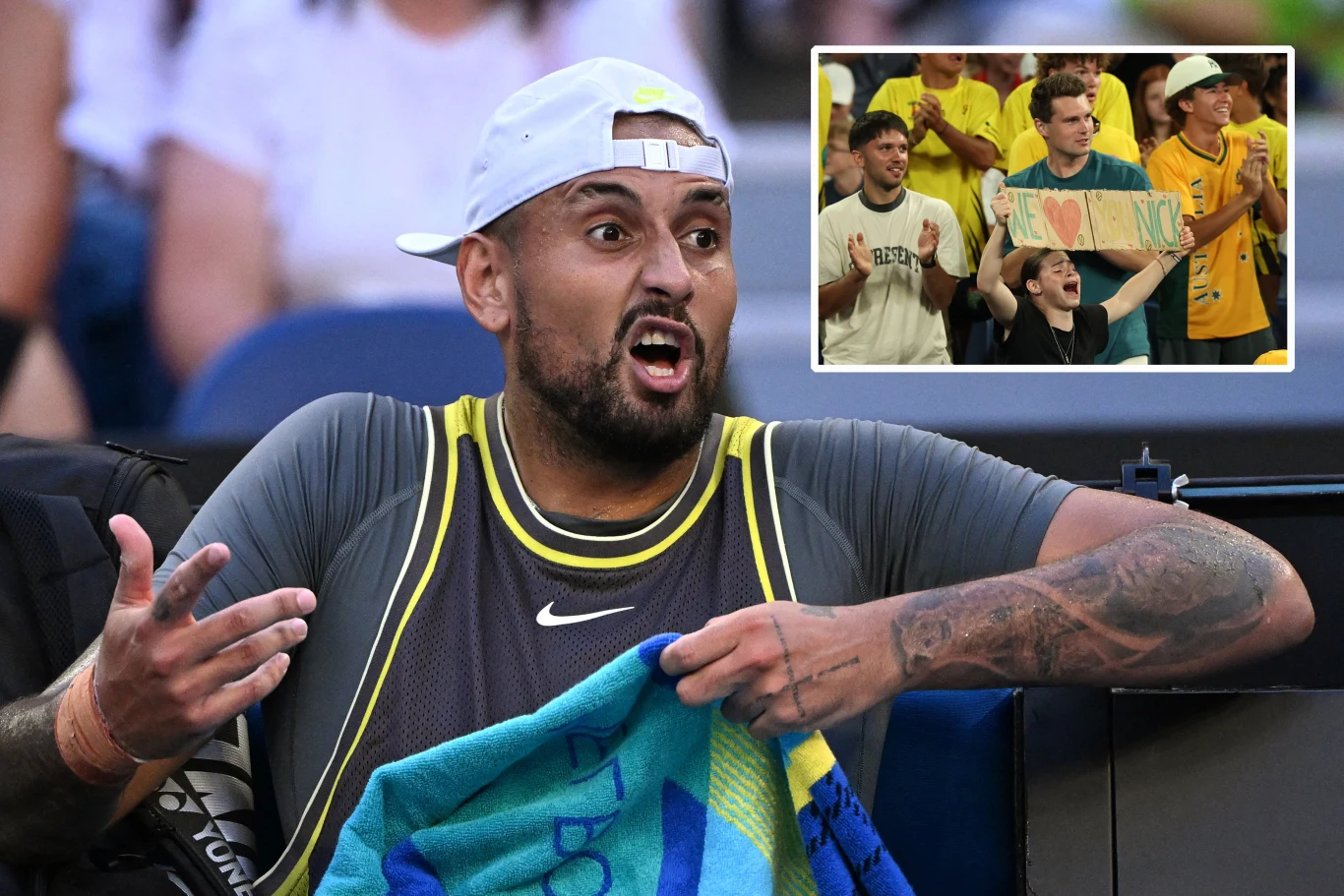 Nick Kyrgios rozgrzał publiczność na John Cain Arena. Ale nie wprawił w ostateczną ekstazę Nick Kyrgios rozgrzał publiczność na John Cain Arena. Ale nie wprawił w ostateczną ekstazę