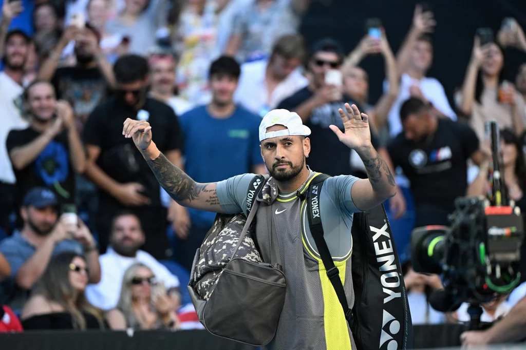 Nick Kyrgios witany przez kibiców