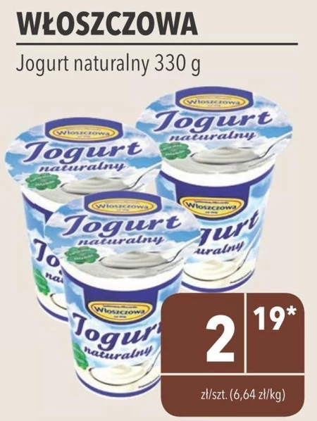 Włoszczowa Jogurt naturalny 330 g