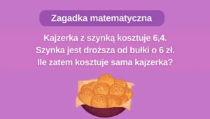 Zagadka matematyczna, z którą internauci mają kłopot. Rozwiążesz test kajzerki?