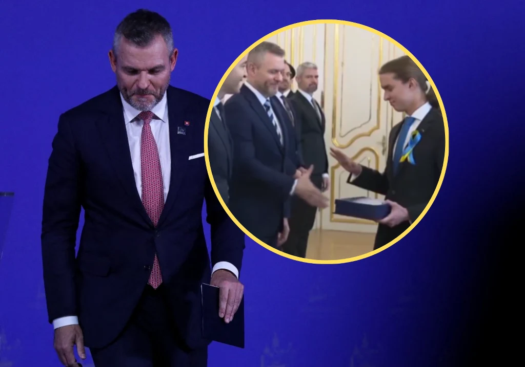 Peter Pellegrini chciał uścisnąć dłoń 19-latka. Chłopak odmówił Peter Pellegrini chciał uścisnąć dłoń 19-latka. Chłopak odmówił