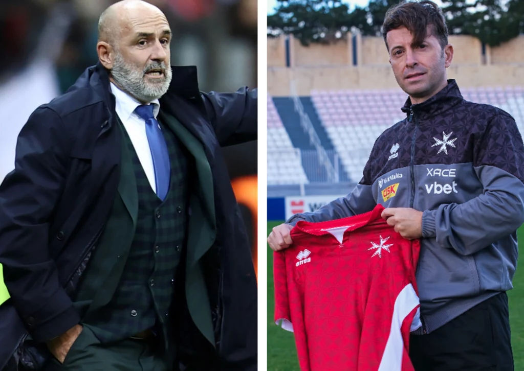Michał Probierz i Emilio De Leo Michał Probierz i Emilio De Leo