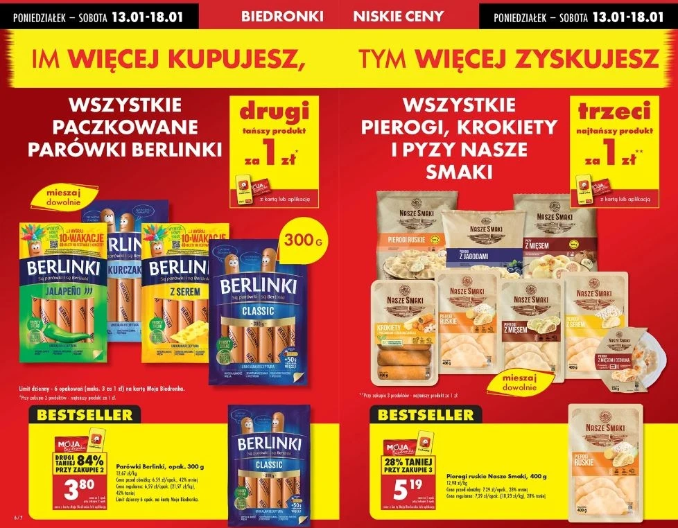 Biedronka oferuje produkty za 1 zł!