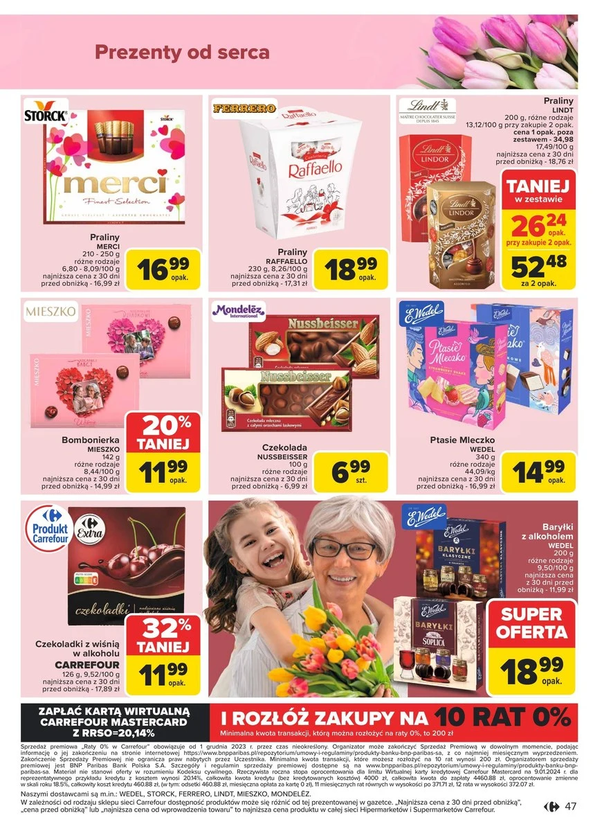 Słodkości na Dzień Babci i Dziadka w Carrefour 