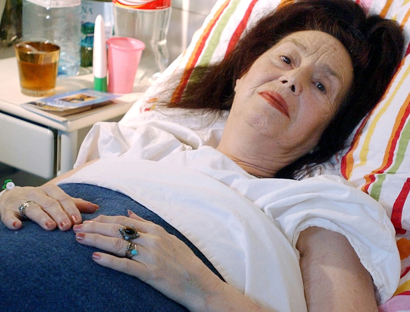 Adriana Iliescu niedługo po porodzie Adriana Iliescu niedługo po porodzie