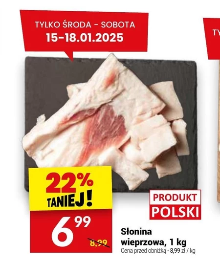 Słonina wieprzowa Polski