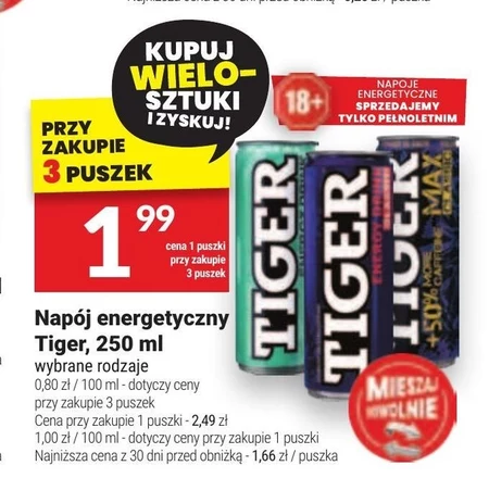 Napój energetyczny Tiger