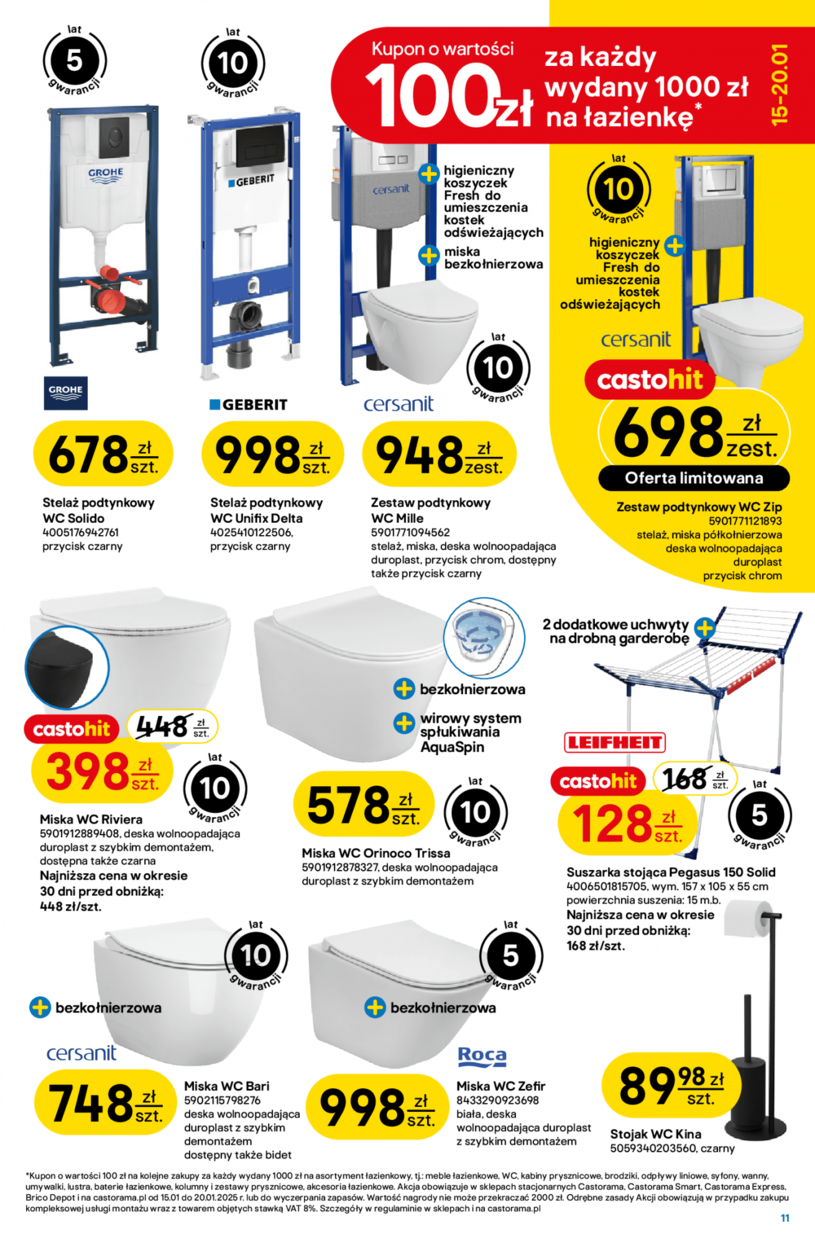 Gazetka: Jak łazienka to Castorama  - strona 11