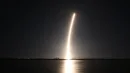 Rakieta Falcon 9, która wyniosła lądowniki księżycowe Blue Ghost i Resilience