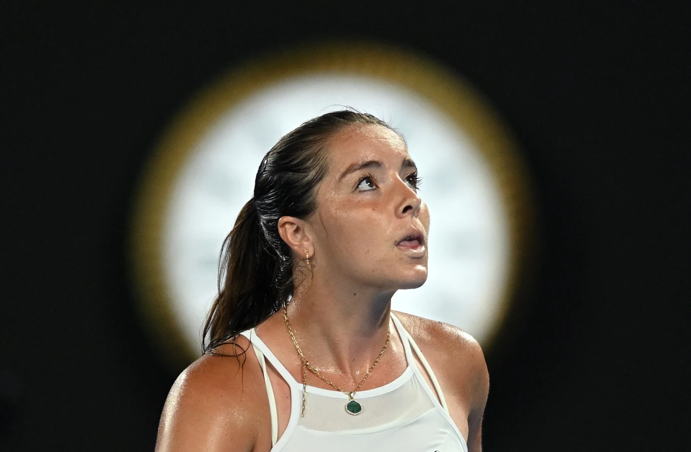 Jodie Burrage na Rod Laver Arena Jodie Burrage na Rod Laver Arena