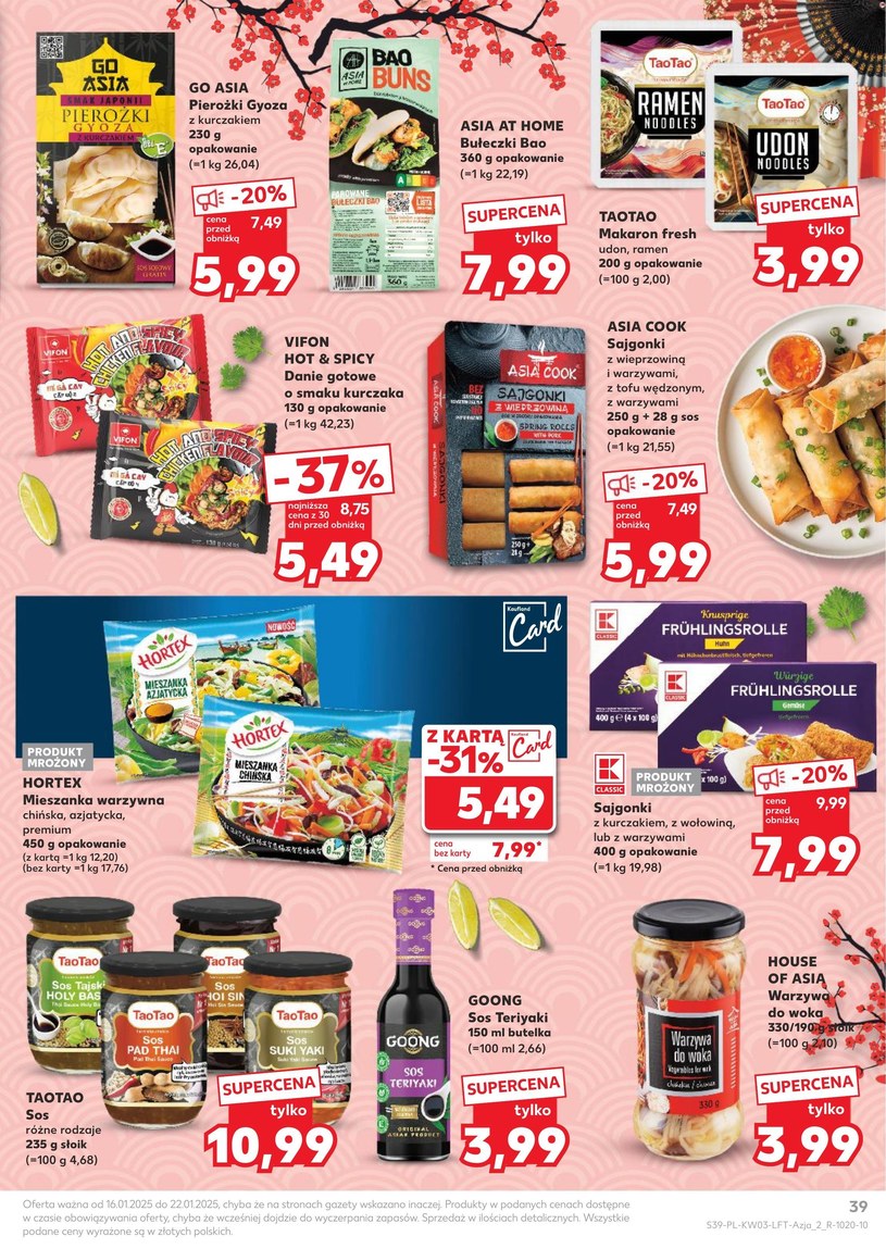 Gazetka: Azjatyckie smaki - Kaufland - strona 39