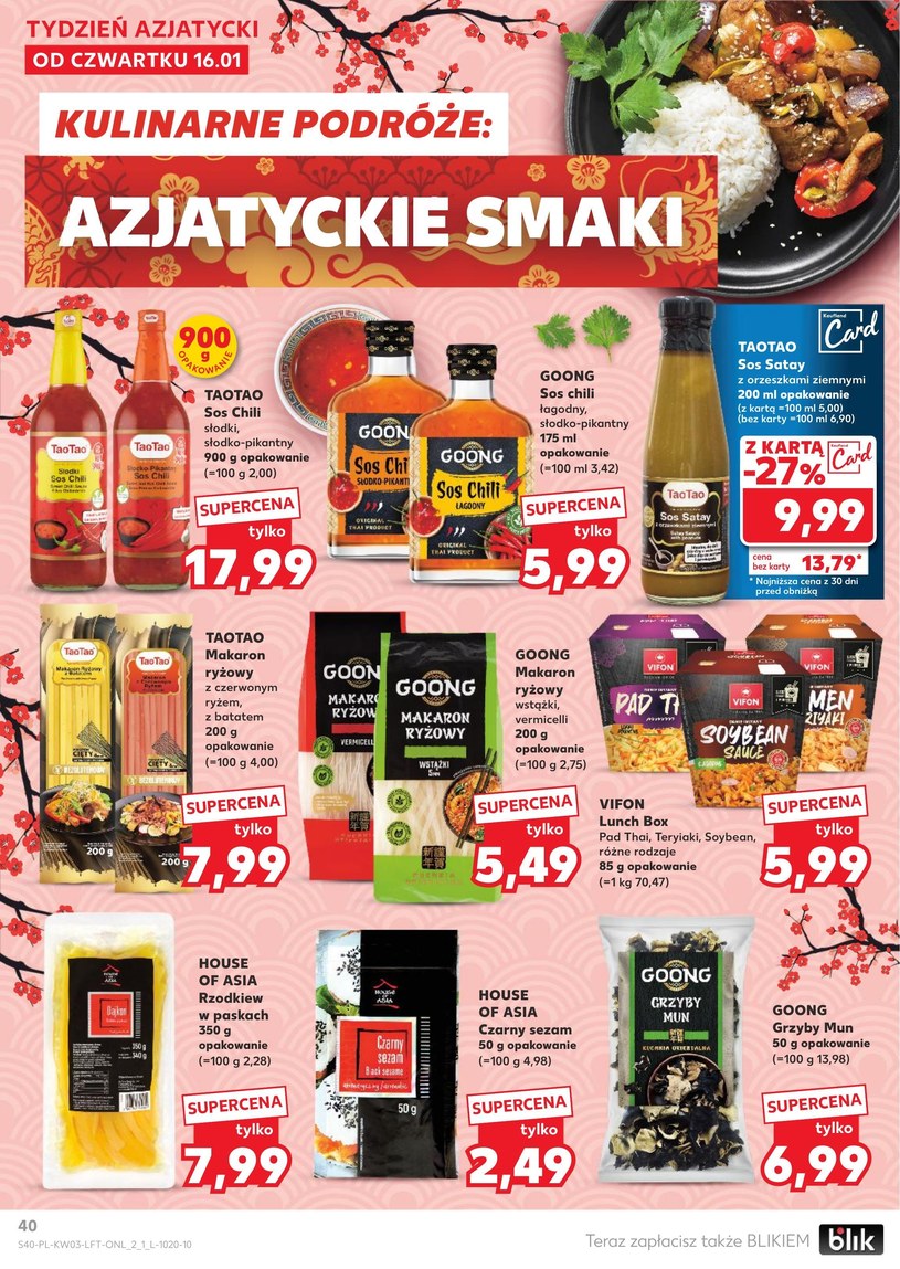 Gazetka: Kulinarne podróże i super ceny - Kaufland - strona 40