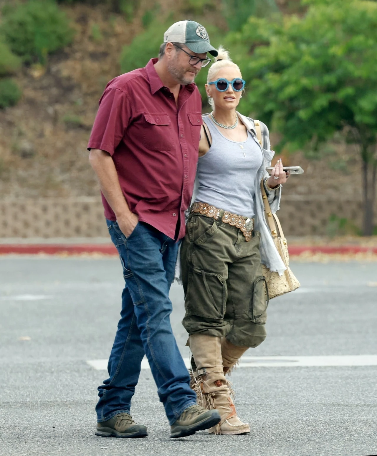 Gwen Stefani z mężem Blake'm Sheltonem 