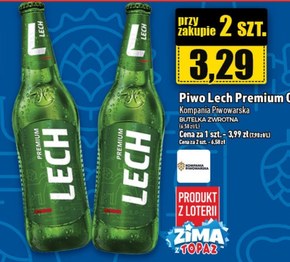 Lech Premium Piwo jasne 500 ml niska cena