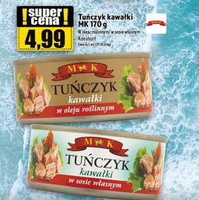 MK Tuńczyk kawałki w sosie własnym 170 g niska cena