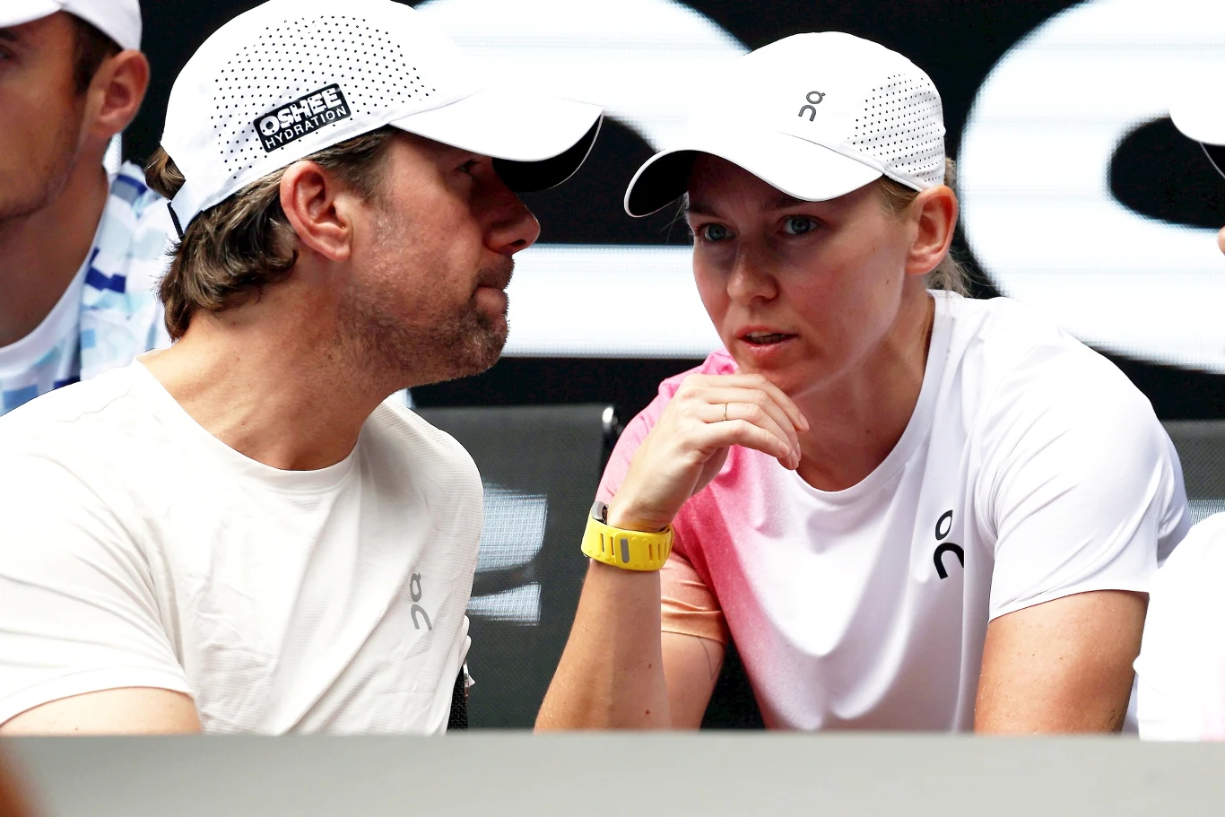 Wim Fissette i Daria Abramowicz