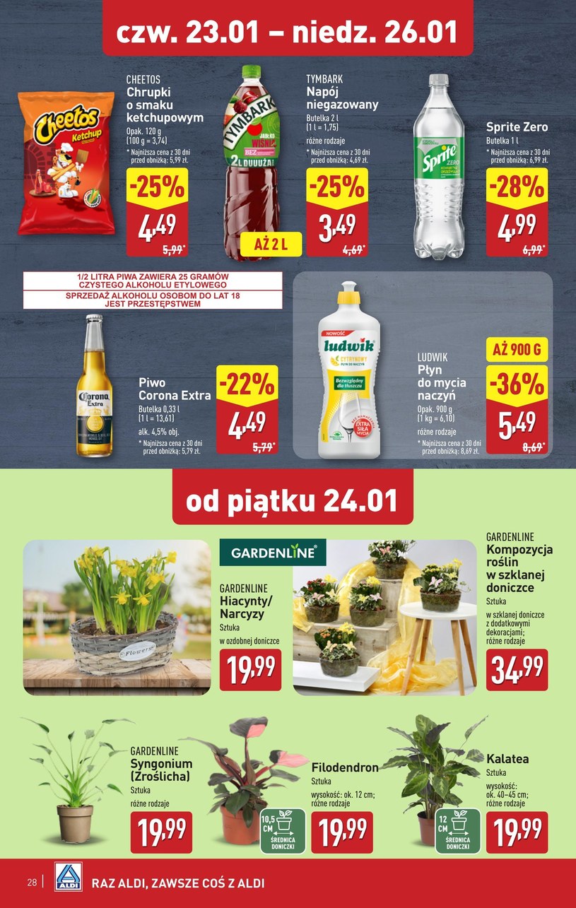 Gazetka: W najbliższą niedziele też oszczędzasz w Aldi!  - strona 28