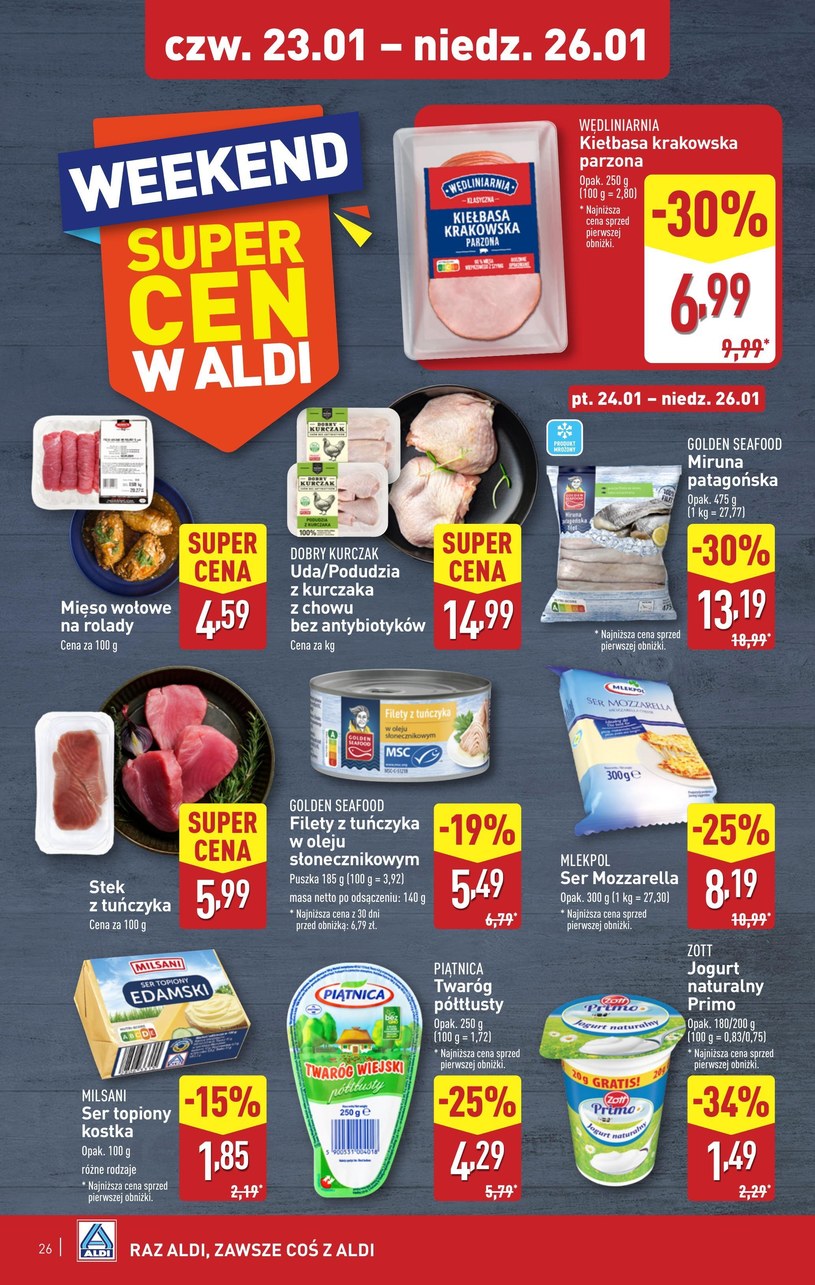 Gazetka: W najbliższą niedziele też oszczędzasz w Aldi!  - strona 26