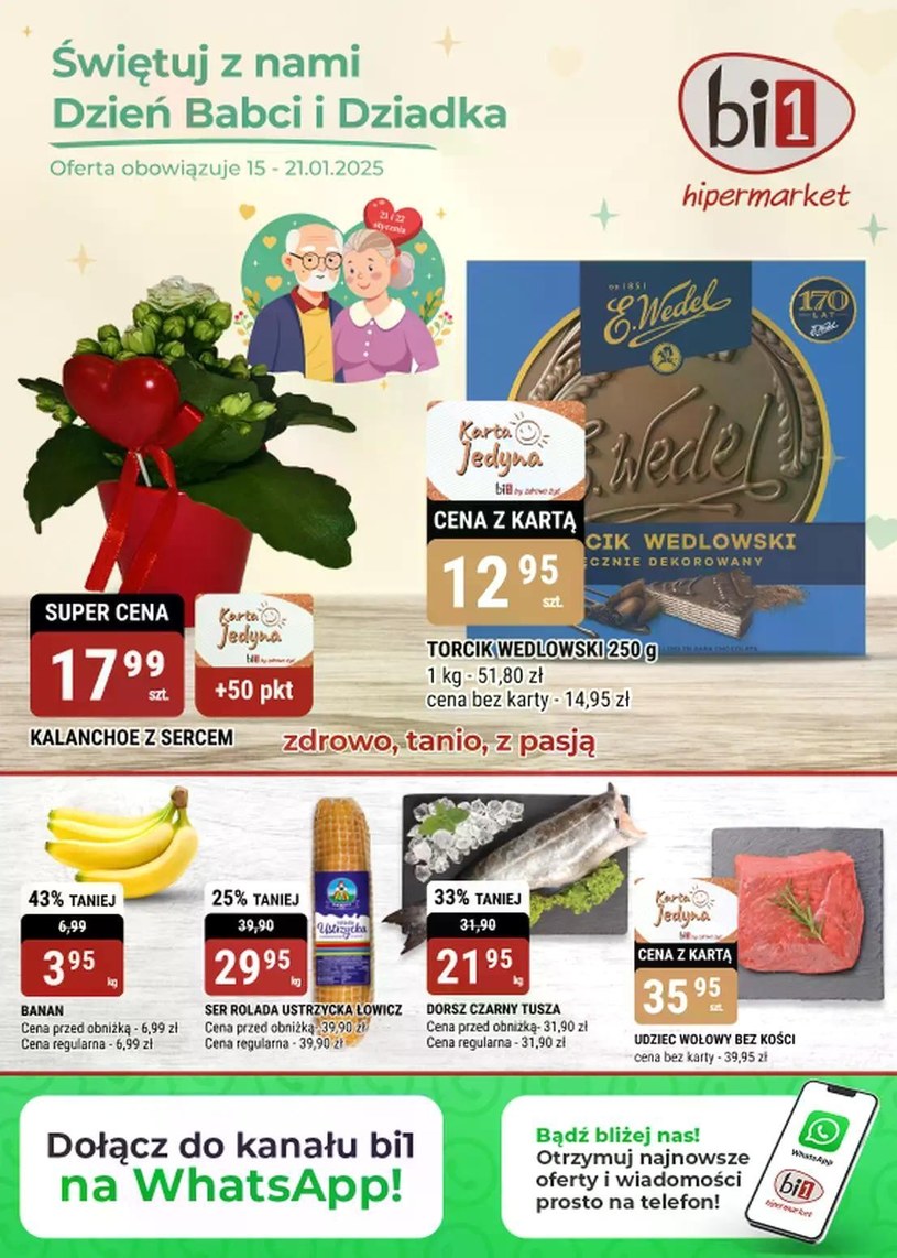 Gazetka promocyjna bi1 - ważna od 15. 01. 2025 do 21. 01. 2025