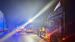 Wypadek na trasie S8 pod Wyszkowem. Na miejsce przyjechała straż pożarna i ambulans
