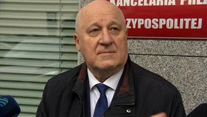 Sylwester Marciniak podczas czwartkowej konferencji prasowej