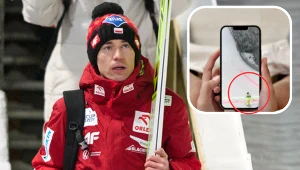 Skoki narciarskie. Na zdjęciu polski skoczek Kamil Stoch