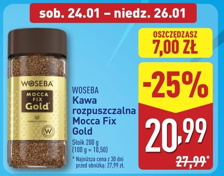 Woseba Mocca Fix Gold Kawa rozpuszczalna 200 g