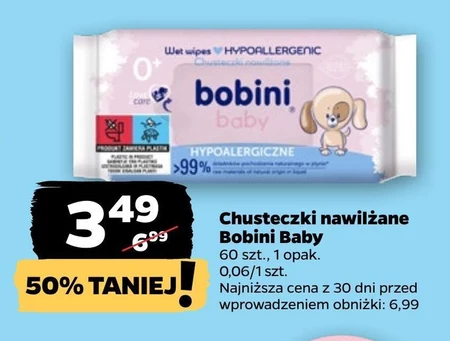 Chusteczki nawilżane Bobini