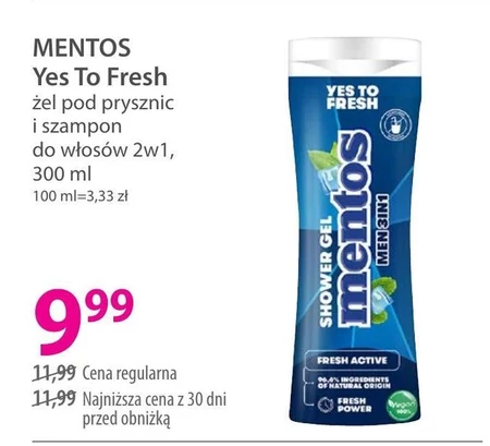 Żel pod prysznic Mentos