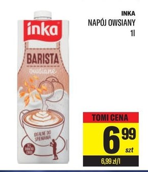 Inka Barista Napój owsiany z wapniem i witaminami 1 l niska cena