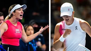 Danielle Collins i Iga Świątek