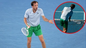 Daniił Miedwiediew w trakcie meczu Australian Open wpadł w szał