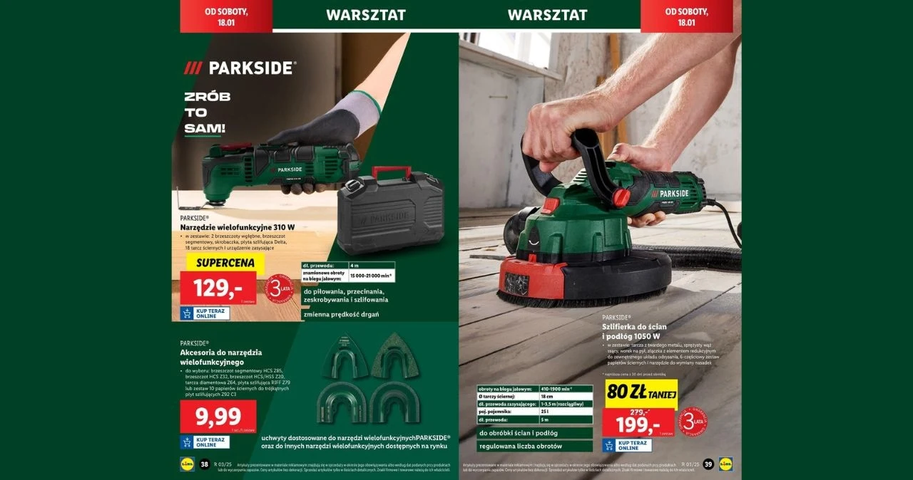 Zrób porządek w warsztacie z promocjami na Parkside w Lidlu! Zrób porządek w warsztacie z promocjami na Parkside w Lidlu!