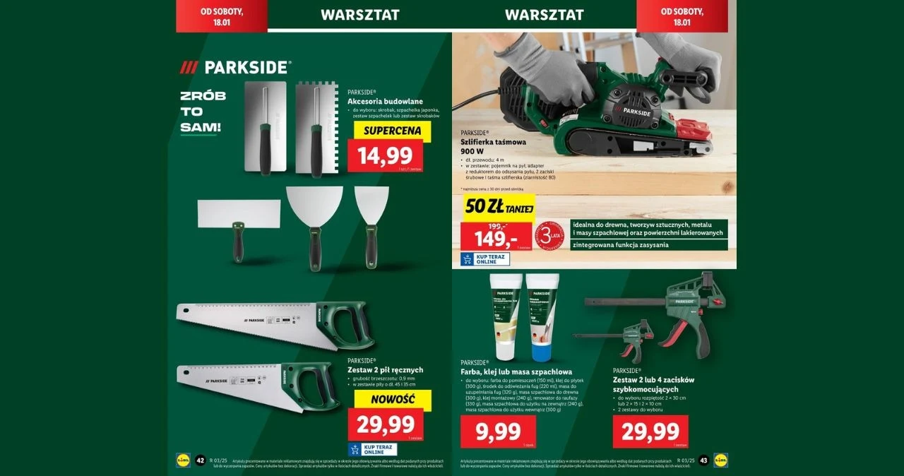 Zrób porządek w warsztacie z promocjami na Parkside w Lidlu! Zrób porządek w warsztacie z promocjami na Parkside w Lidlu!