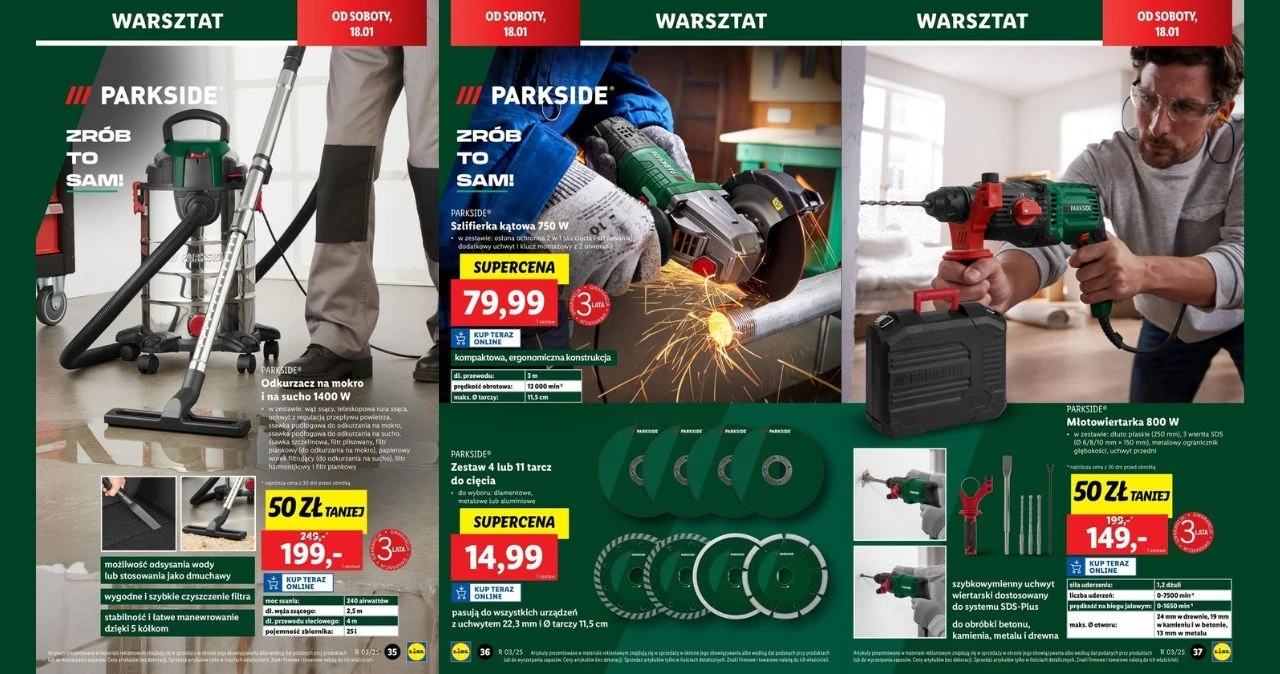 Zrób porządek w warsztacie z promocjami na Parkside w Lidlu! Zrób porządek w warsztacie z promocjami na Parkside w Lidlu!