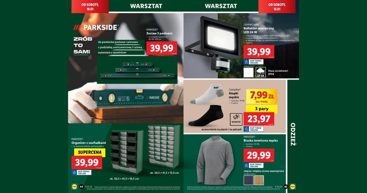 Zrób porządek w warsztacie z promocjami na Parkside w Lidlu! Zrób porządek w warsztacie z promocjami na Parkside w Lidlu!
