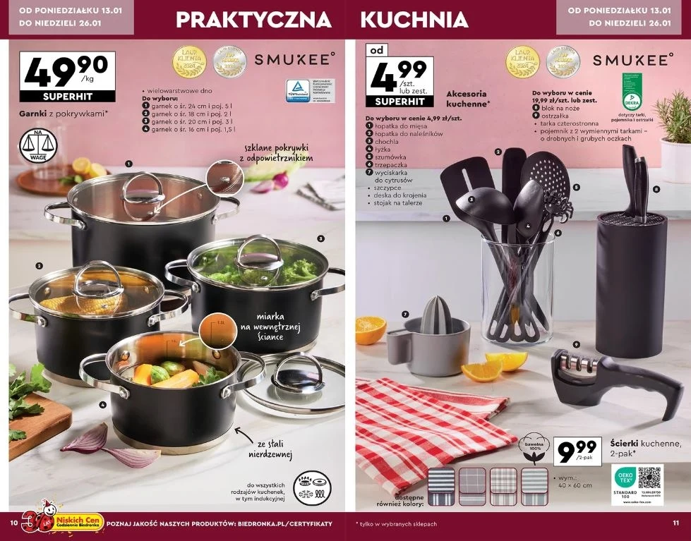 Biedronka oferuje garnki i akcesoria kuchenne!