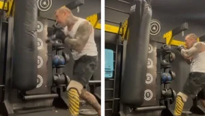 Sebastian "Fred" Idziak podczas treningu