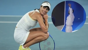 Novak Djoković nie mógł okiełznać radości obserwując jak Olga Danilović pokonuje Jessicę Pegule