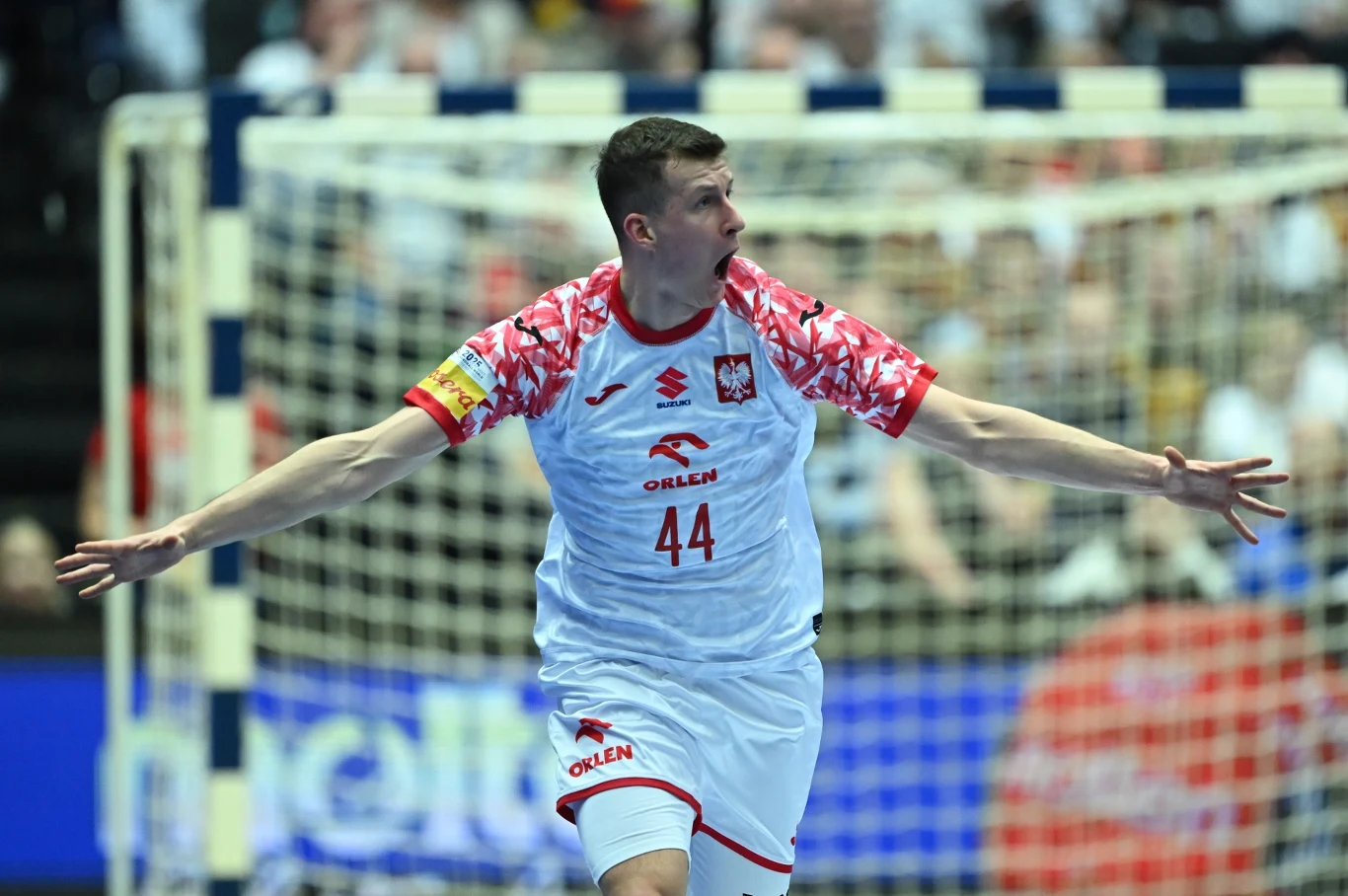 Radość Mikołaja Czaplińskiego, Polacy prowadzili 19:18. Zakończyło się remisem Radość Mikołaja Czaplińskiego, Polacy prowadzili 19:18. Zakończyło się remisem