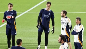 Thibaut Courtois (w środku) być może niedługo nie będzie już skupiać się wyłącznie na grze w Realu Madryt, ale i (ponownie) na występach w reprezentacji Belgii