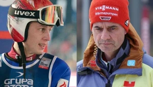 Paweł Wąsek i Stefan Horngacher