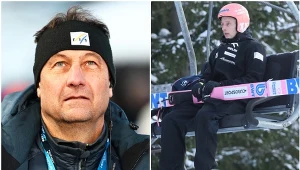 Sandro Pertile, dyrektor Pucharu Świata w skokach narciarskich i Dawid Kubacki