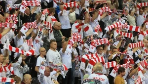 Kibice ŁKS Commercecon podczas siatkarskich derbów Łodzi