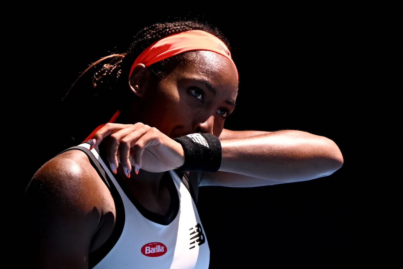 Coco Gauff po meczu w czwartej rundzie Australian Open z Jeleną Ostapenko, dwa lata temu